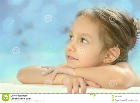 Little Girl In Bath Stock Image Image Of Clean Girl
