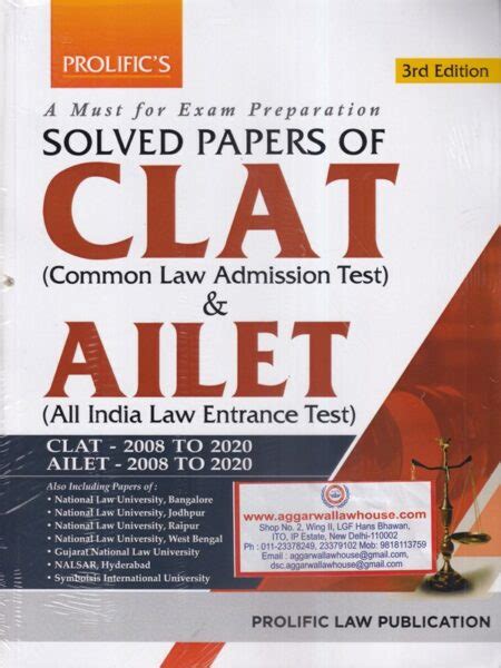Prolifics A Must For Preparation Solved Papers Of Clat Common Law