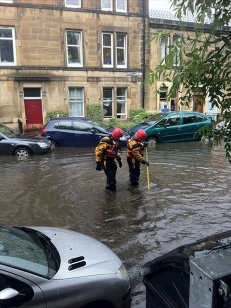 In Pictures Edinburgh Flooding Bbc News