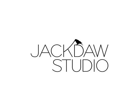 Elegant Modern Boutique Logo Design For Jackdaw Studio By Elliot