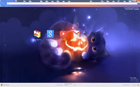 Endless themes and skins for google: pumpkin - Chrome Web Store