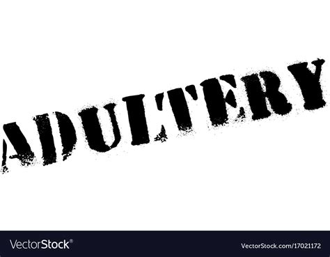 Adultery Rubber Stamp Royalty Free Vector Image