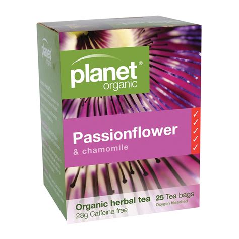 Planet Organic Passionflower Tea 25tb My Health Food Shop