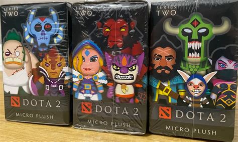 dota 2 micro plush series 2 sealed with code hobbies and toys toys and games on carousell
