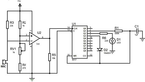 Clap Switch Circuit Using Ic 555 Circuit Diagram