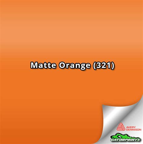 Matte Orange 321 Gatorprints