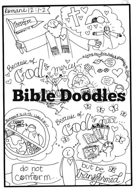 Bible Doodle Study Packet For Romans Doxology And Chapter 12 Etsy