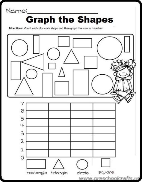 Free Printable Colored Graph Worksheets Preschool And Kindergarten