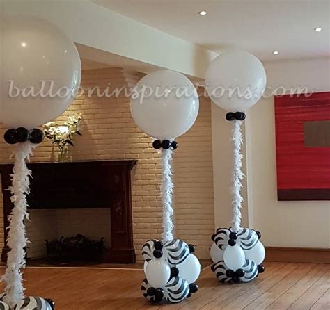736 x 552 jpeg 130 кб. black and white themed prom balloon decorations