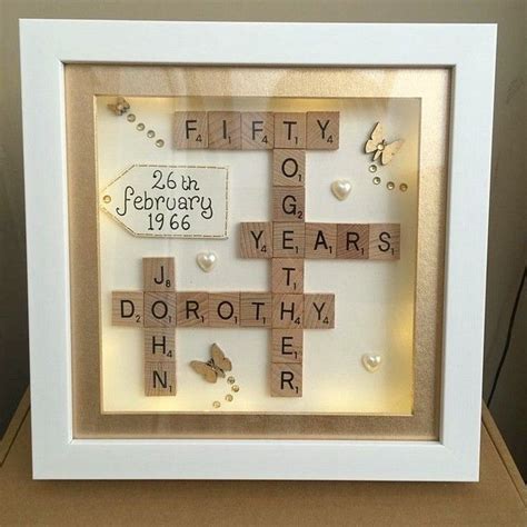 Make their 50th anniversary shine with a golden wedding anniversary gift they can't help but smile at. 50th wedding anniversary gifts pinterest 420x420 - 50th ...