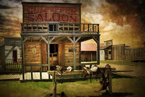 Culpepper Western Town Saloon By Randall Nyhof Western Town Western