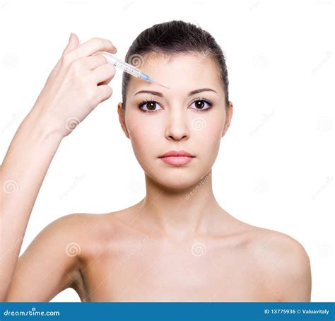 Botox Injection In Forehead Stock Photo Image Of Lifting Botoxreg
