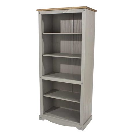 Shop our shelving collection and put things in their proper place. Corona Grey tall bookcase | FREE delivery | Best Price Promise