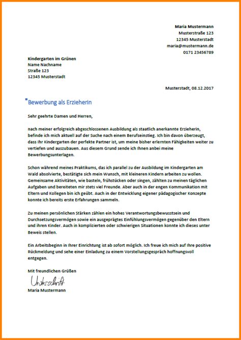 7+ bewerbung kindergarten praktikum ausbildung | the 20 ...