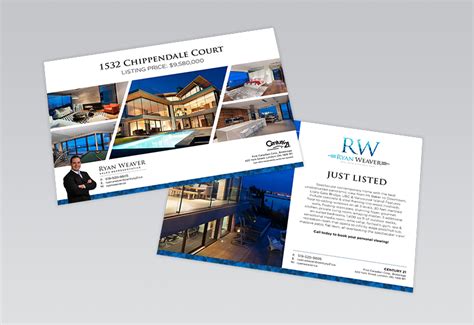 Custom Designed Real Estate Direct Mail Postcards For Realtors