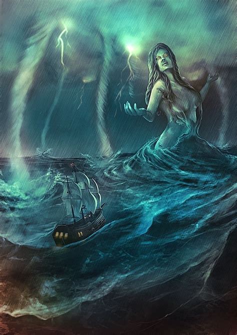 Rán Is The Sea Goddess In Norse Mythology Greek And Roman Mythology