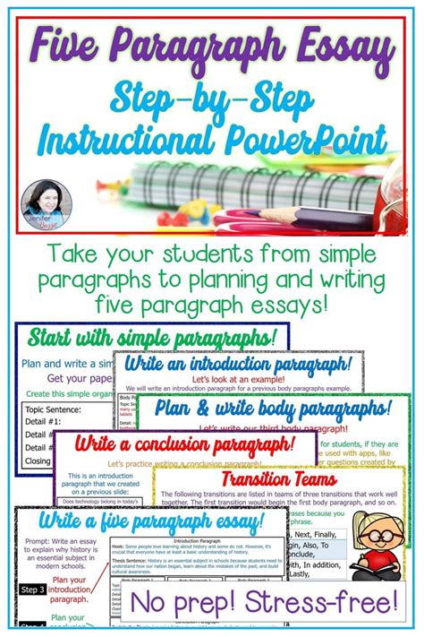 Five Paragraph Essays Are Easy To Teach With The Right Resources Use