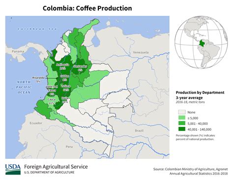 Northern South America Crop Production Maps