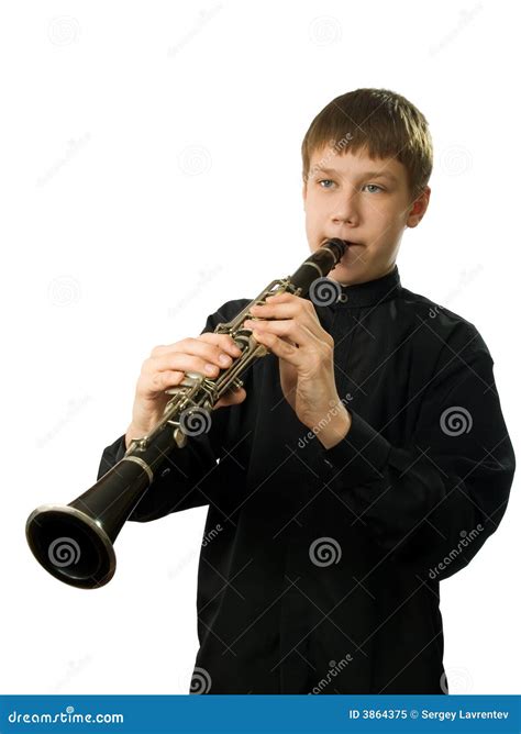 Clarinet Player Stock Image Image Of Adolescence Singing 3864375
