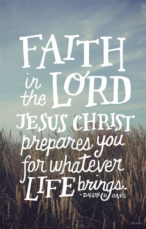Faith In The Lord Jesus Christ Prepares You For Whatever