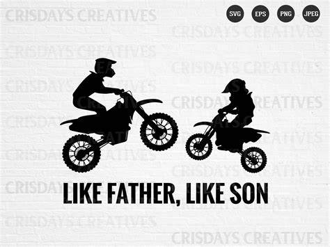 Like Father Like Son Svg Father Motocross Svg Son Motocross Etsy Ireland