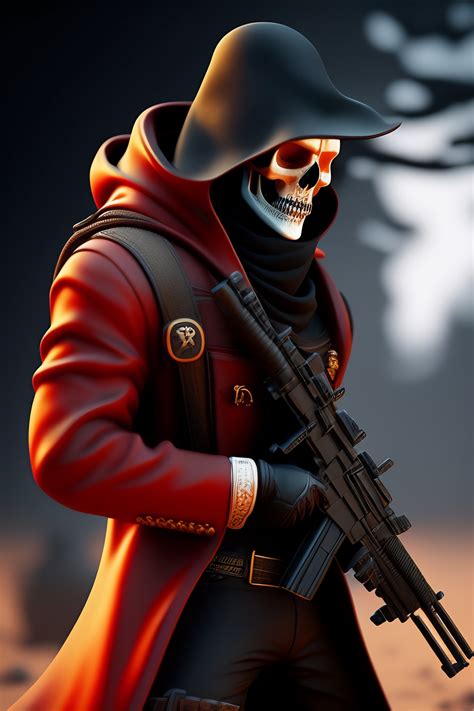 Lexica Grim Reaper Sniper Killing Blood Skull Face Action Realistic