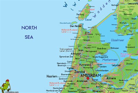 kaart van noord holland