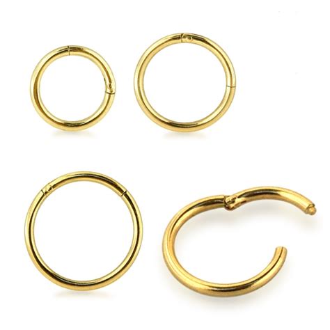 14k Massief Gouden Neus Ring Piercings Works