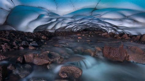 Ice Cave And Stream In Oregons Three Sisters Wilderness Usa Peapix