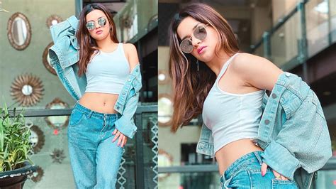 Television Actress Avneet Kaur Slays This Denim On Denim Look With Panache Tv Times Of India