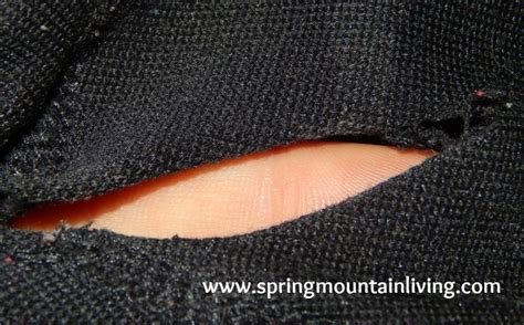 How To Mend A Straight Rip Or Tear In Your Pants Mend Easy Sewing