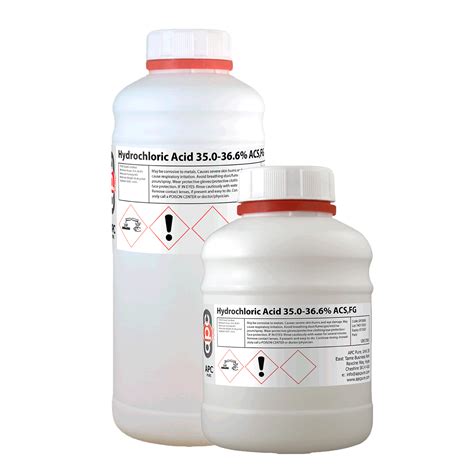 Hydrochloric Acid 350 366 Apc Pure