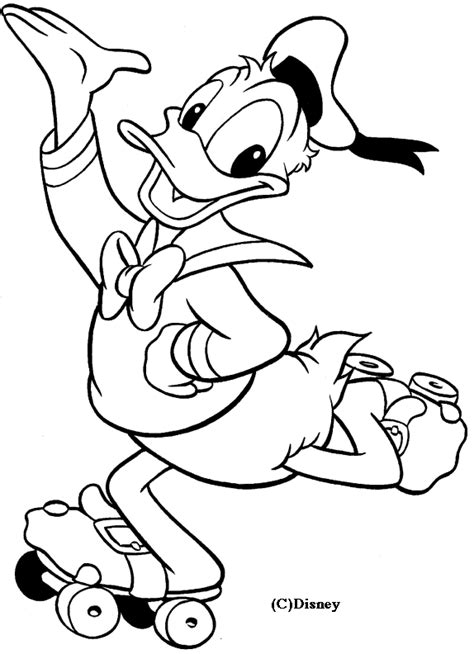 Dessin Donald Duck 30268 Dessins Animés à Colorier Coloriages à