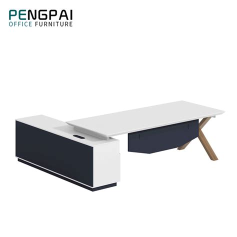 Office Table Furniture Modern Style Executive Wooden L Shape Manager