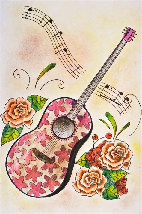 Coloring pages helps children to develop imagination and creativity. For the Love of Music Adult Coloring Page | FaveCrafts.com