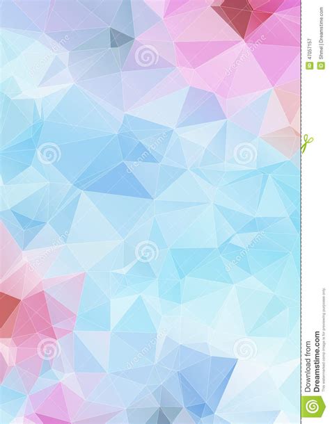 Light Blue Abstract Polygonal Background Stock Vector Illustration Of