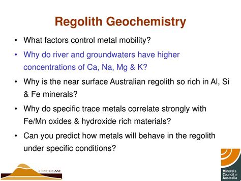 Ppt Regolith Geochemistry And Mineralogy Powerpoint Presentation Id