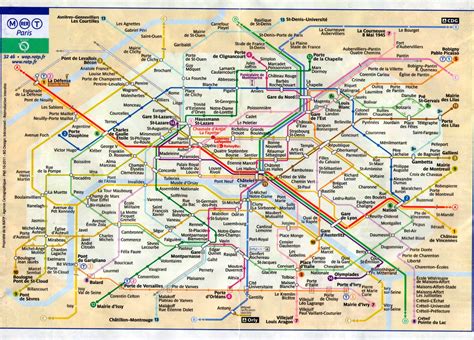 Paris Subway Map Paris Metro Map Paris Metro Paris Tr