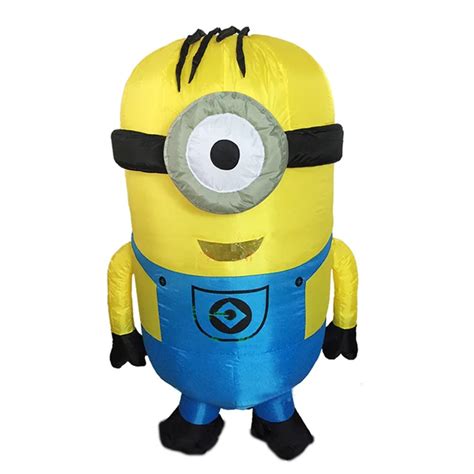 new minion inflatable costume with one eye or double eyes halloween cosplay party costume adult