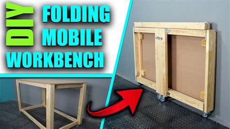 Diy Folding Workbench How To Build A Fold Up Workbench Youtube