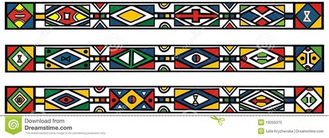 Set Of Traditional African Ndebele Patterns Pattern Art African