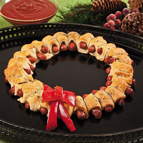 Mini Sausage Christmas Wreath Appetizers Recipe Christmas Food