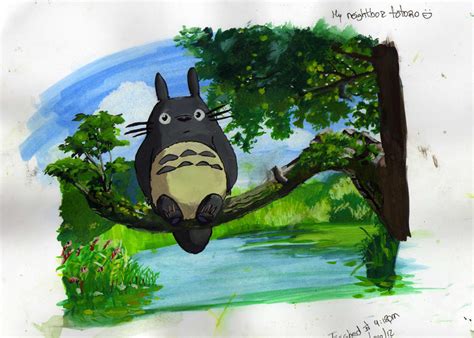 Watercolour Totoro By Ani 135 On Deviantart