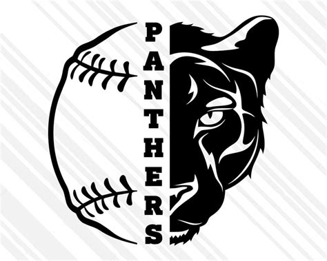 Panthers Svg Baseball Svg Panthers Baseball T Shirt Design Etsy