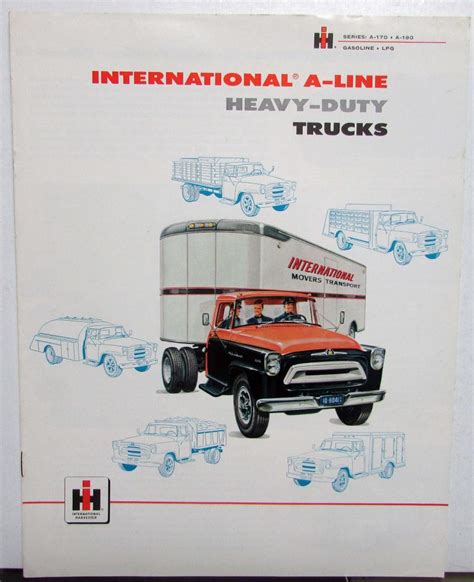 1957 International Trucks Ihc A Line Heavy Duty Revised Sales Brochure