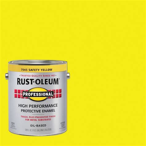 Rust Oleum Professional Gloss Safety Yellow Interiorexterior Oil Based
