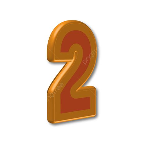 Number 2 Vector Png Images 2 Iconic 3d Number Design Vector Number