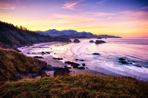 Cannon Beach Oregon Sunset Landscape Wallpaper 2500x1666 291180