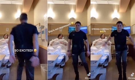 Husband Shares Video Of Him Doing Tiktok Wife In Labor