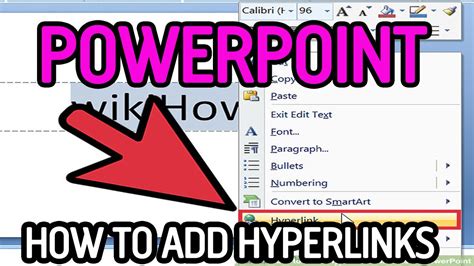 How To Add Hyperlinks To A Powerpoint Presentation Tutorial Youtube